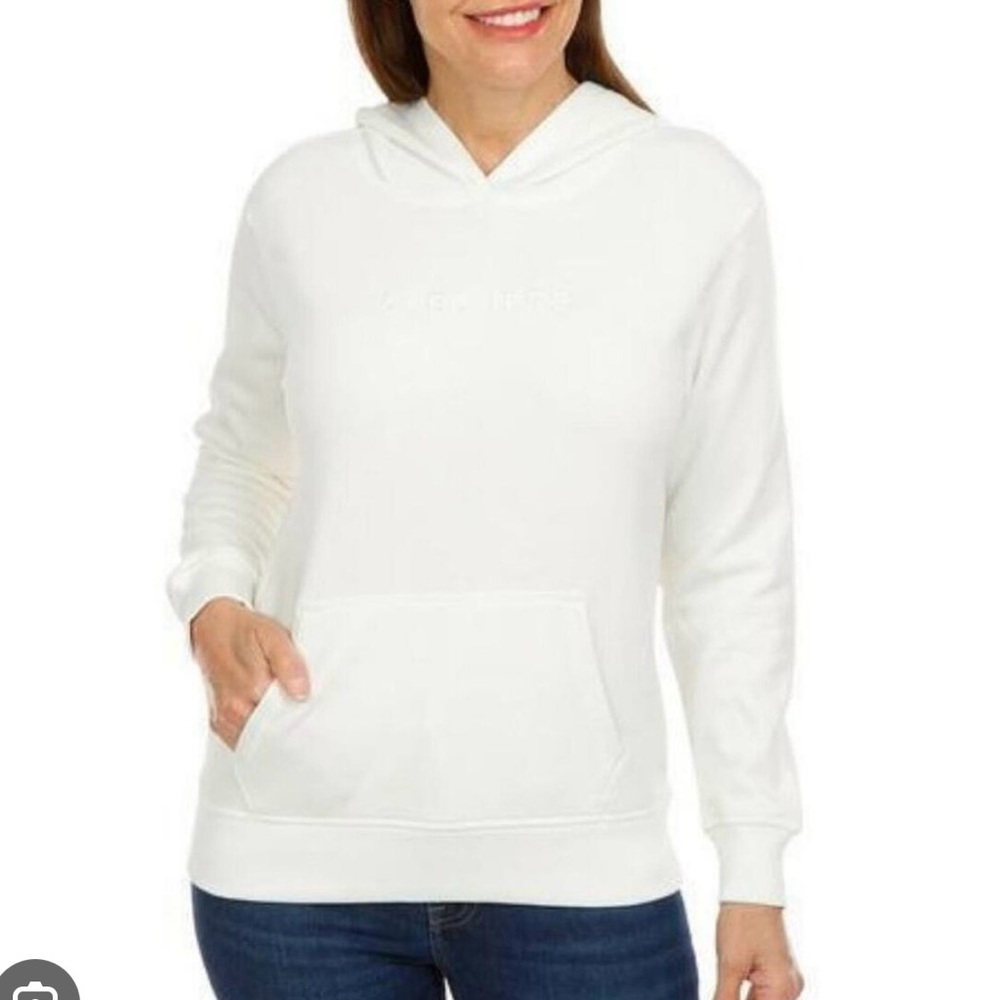 Skechers White Sweatshirt Cozy and Modern